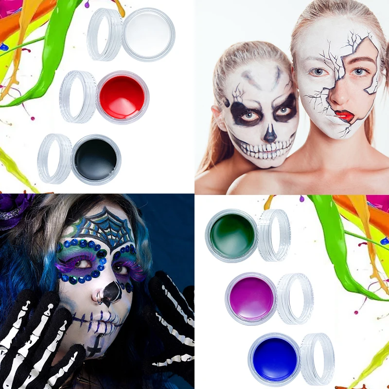 10g Oil Color Professional Face Painting Stage Makeup for Children and Adults Painting Halloween Cosplay Parties and Festivals