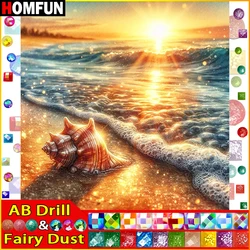 HOMFUN Fairy Dust AB 5D Diy Diamond Painting Cross Stitch 