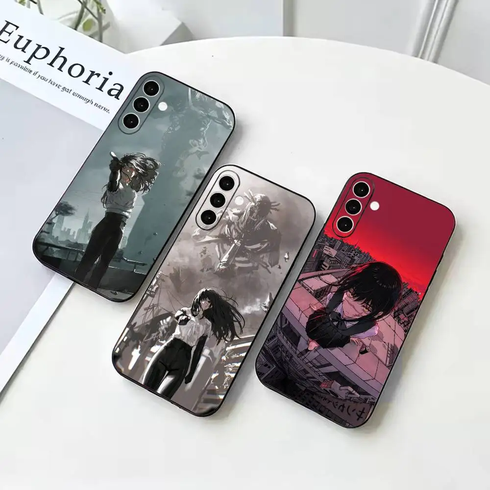 Anime M-Mitaka Asa  Black Soft Case for Samsung Galaxy A73 72 71 70 53 52 A1 Others Cover