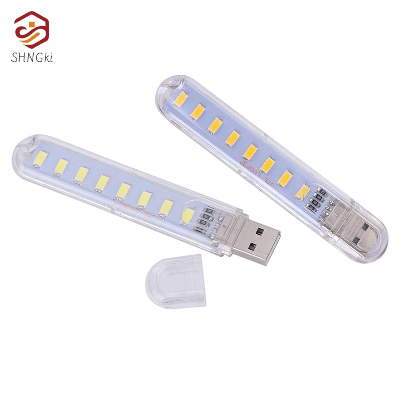 1pc Mini LED tragbare 5v 8 LED USB-Beleuchtung für Computer mobile Power Lampe Nachtlicht