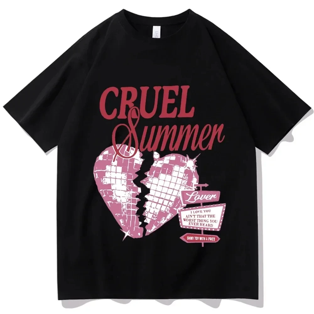 Cruel Summer Shirt Taylor Lover Shirt Gift for Fans Lover Music Album Shirt Swiftie Shirt O-Neck Cute Short Sleeve Shirts