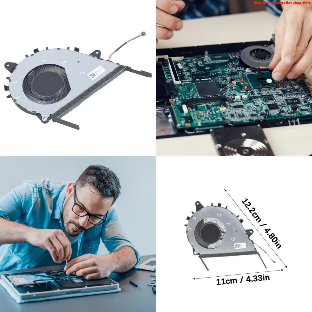 L9NA High Efficiency Laptop CPU Coolers Compatible for E1504 E1404 E1404GA Device