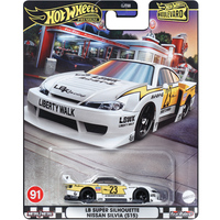 Original Hot Wheels Premium Car Boulevard 1:64 Diecast LB Super Silhouette Nissan Silvia S15 Toys Boys Vehicle Birthday Gift