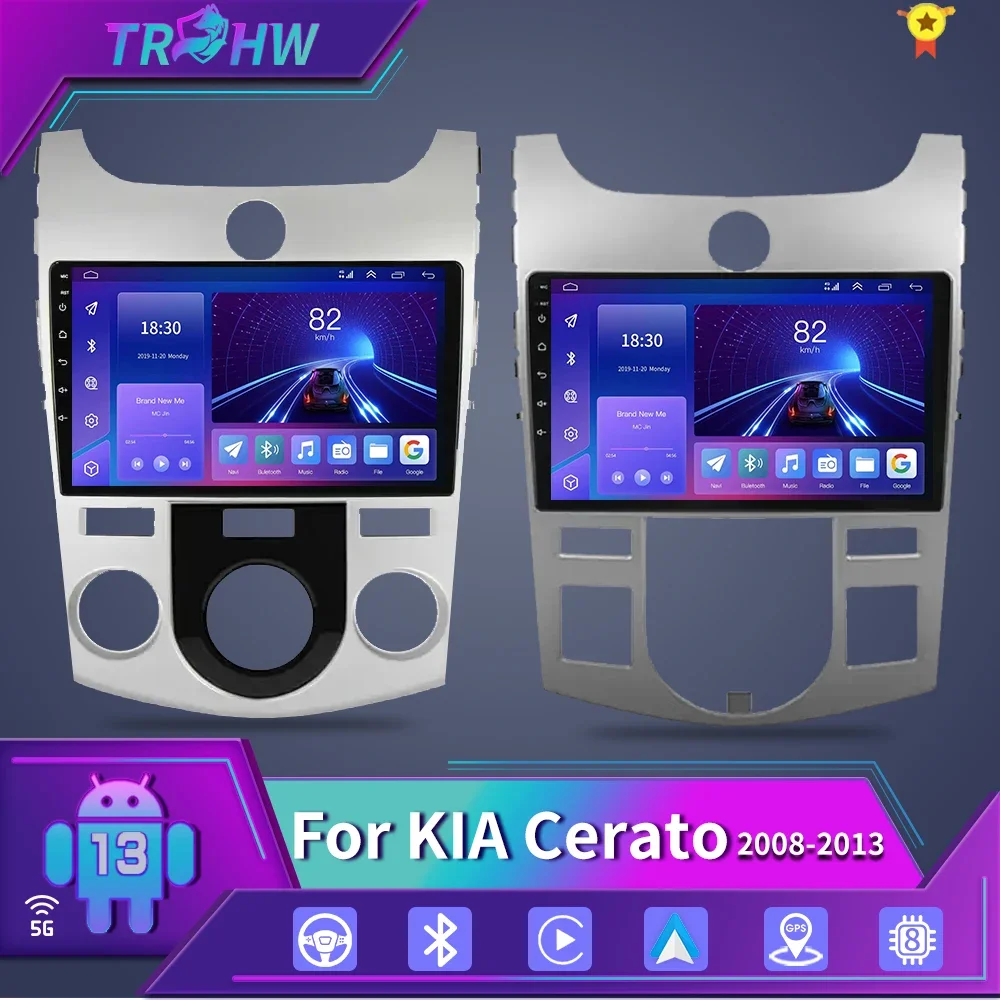 

Carplay Auto WIFI+4G Car Radio For KIA Forte Cerato 2008 2009 2010 2011 2012 Multimedia Video Player Stereo GPS Audio