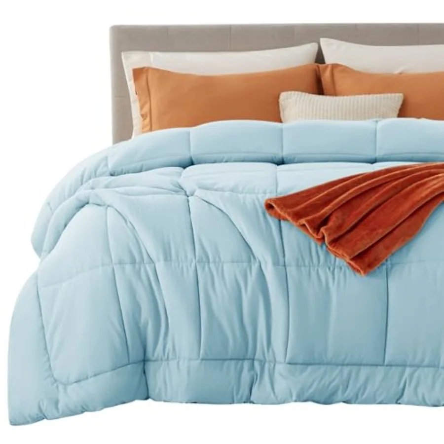 

Одеяло-вкладыш Comforter Duvet Insert - Стеганое всесезонное одеяло GentleSoft с наполнителем из искусственного пуха, с 8 креплениями, подарки для женщин