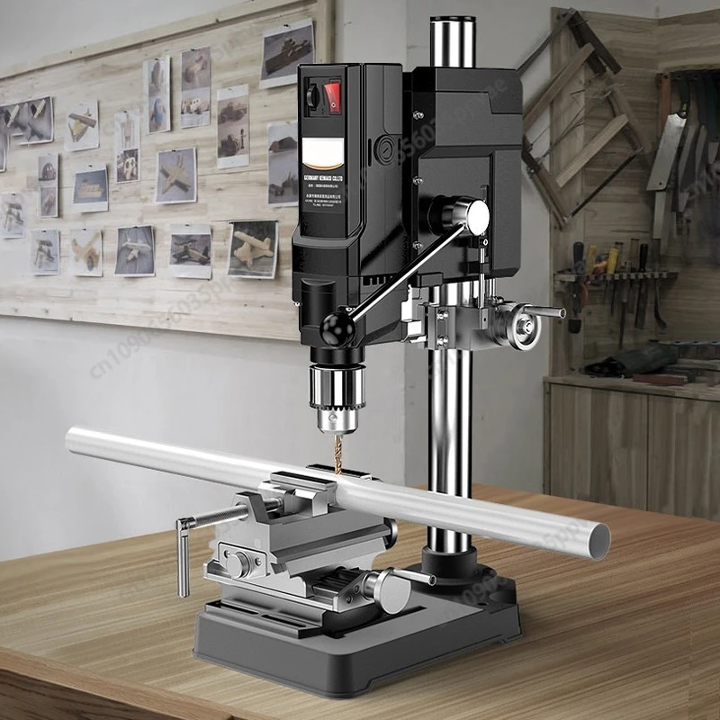 Benchtop Drill Press With Milling Function 3000RPM High Precision For Metal Wood DIY Workshop