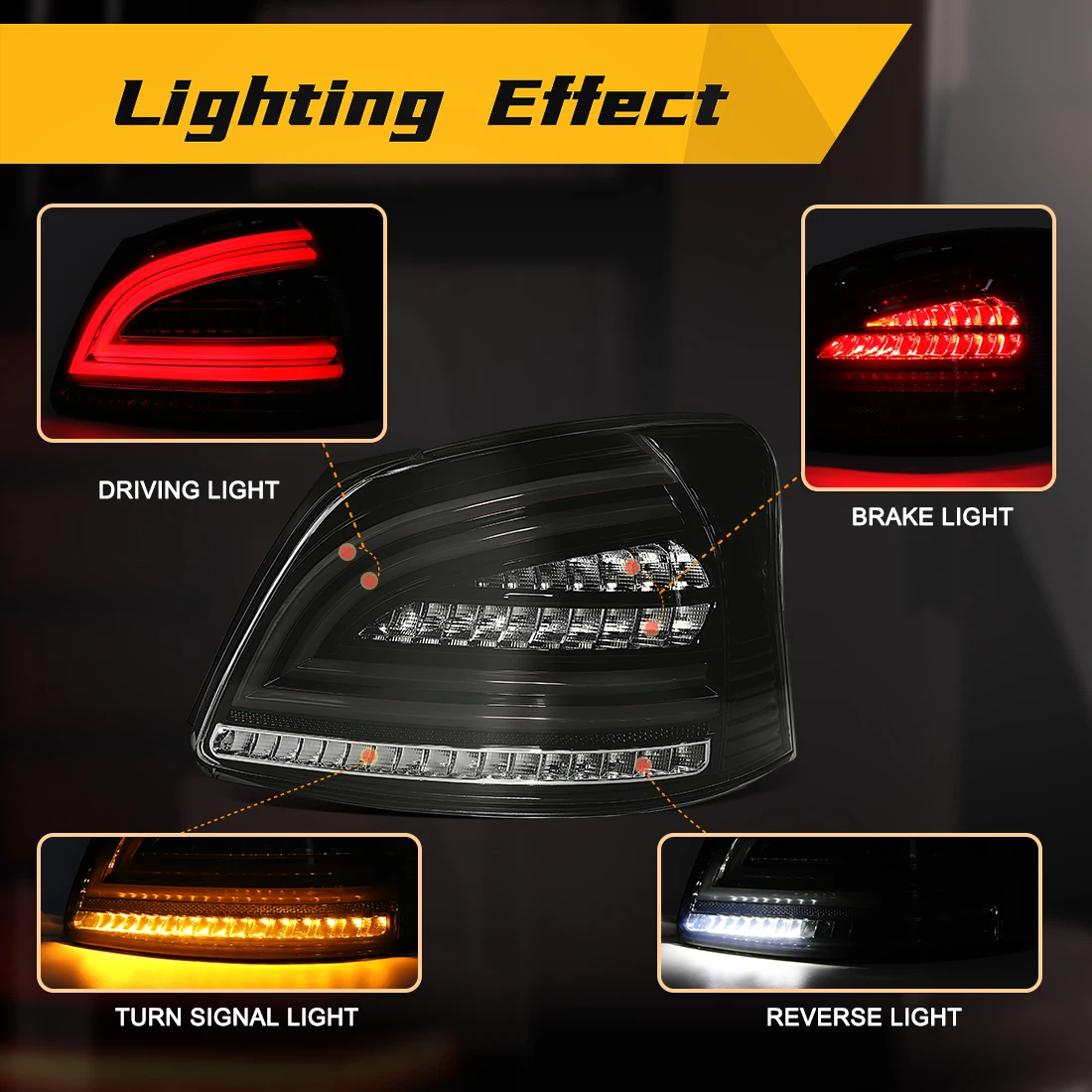 LED Tail Lights For Toyota Vios 2008 2009 2010-2013 Rear Lamps Taillights Rear Brake Fog Lights Dynamic Turn Signal Tail Lamp