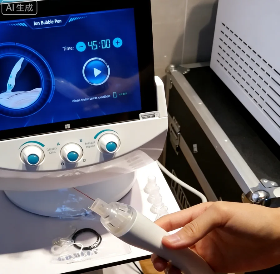 

Аппарат для гидродермабразии Black Gold 7-в-1: Аква-пилинг, микродермабразия, омоложение кожи для ухода за лицом