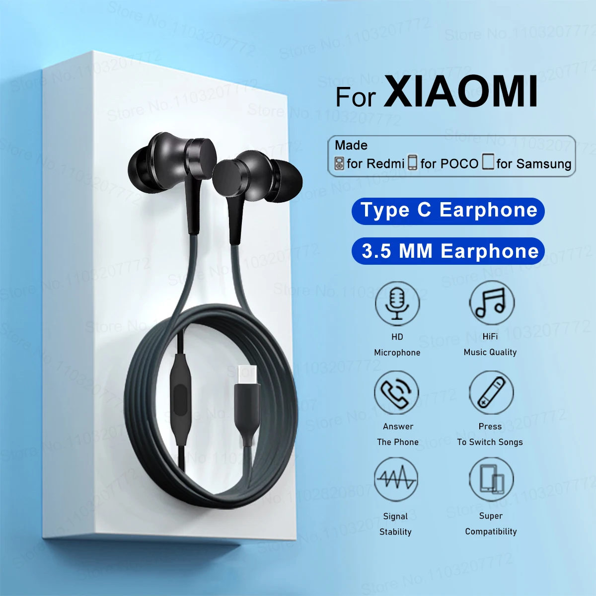 Type C Wired Headph… - image