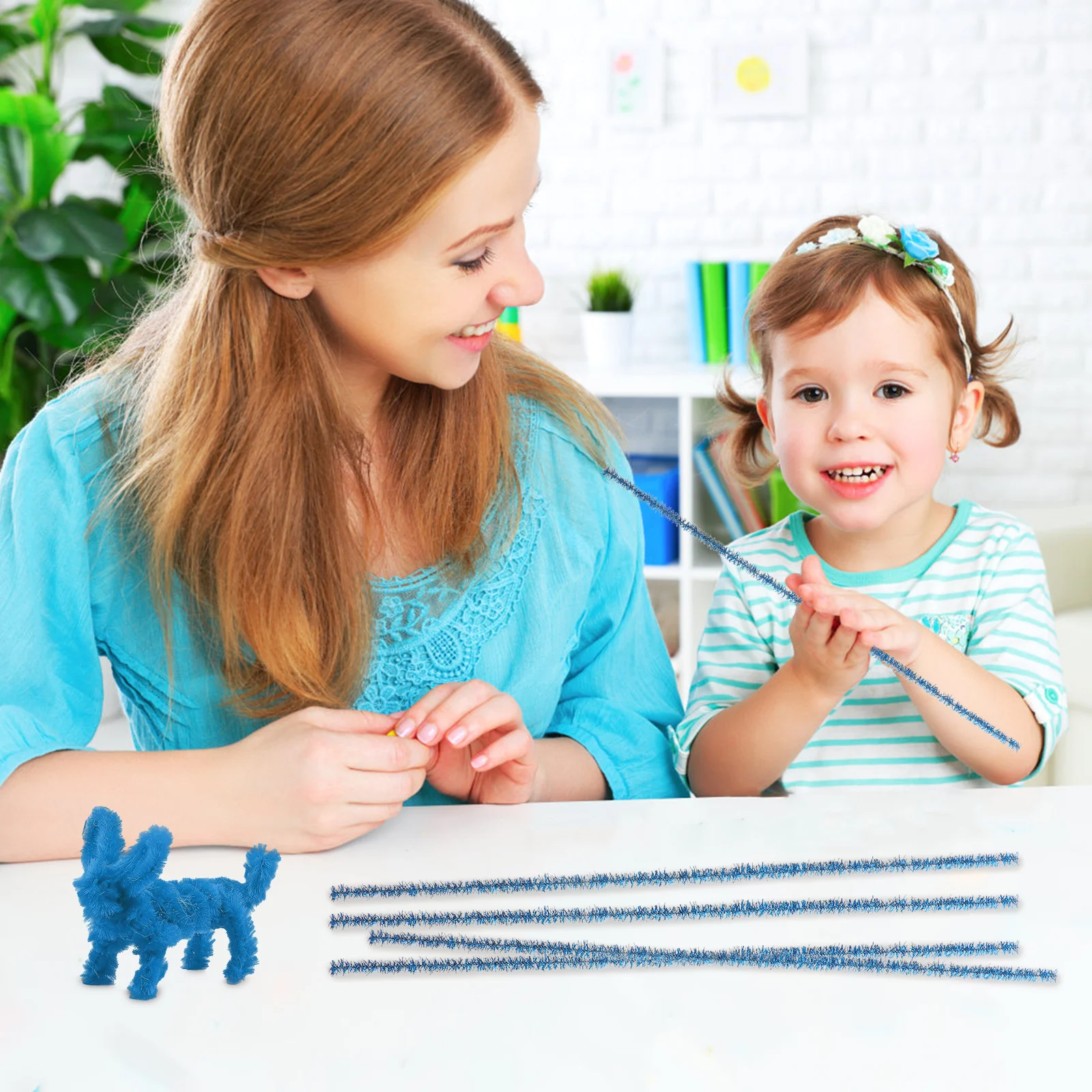 

100Pcs 30cm Colorful DIY Craft Material Educational Bars for Children Christmas Decoration Stem Twisted Stems DIY Craft Material