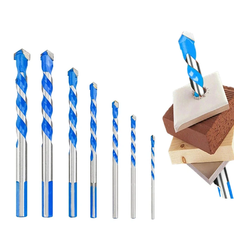 3-12mm  Professional Tungsten Carbide drill bits is used for drilling glass, ceramic tile, concrete, metal drill bit set tools