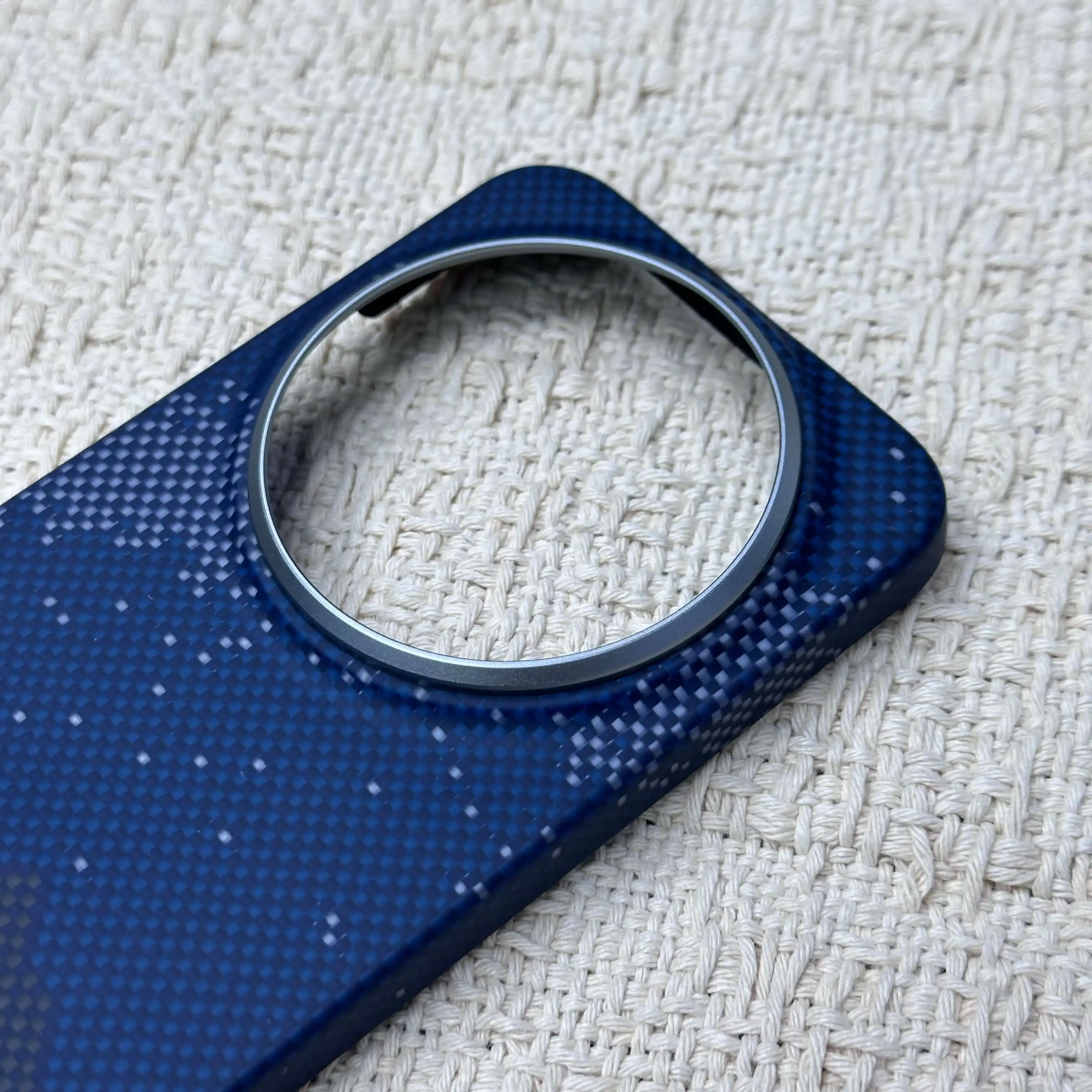 For Xiaomi 17 Ultra Blue Galaxy Starlight Pattern Magnetic Magsafe Cover, Ultra Thin Shockproof Phone Shell