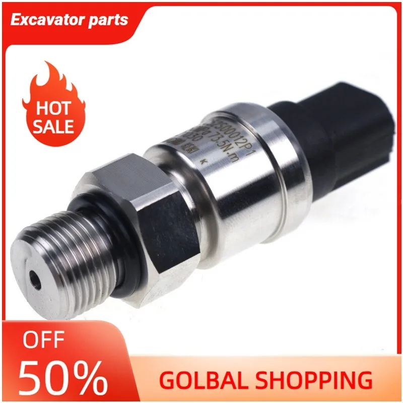 

50Mpa High Pressure Sensor For Kobelco SK135SR SK200-6 New Holland LC52S00012P1