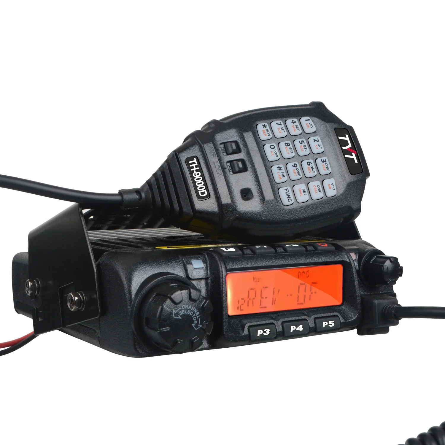 In Stock TYT Walkie Talkie TH-9000D 66-88MHz 200ch 45W Mobile Transceiver Radio Scrambler with DTMF Hand Microphone