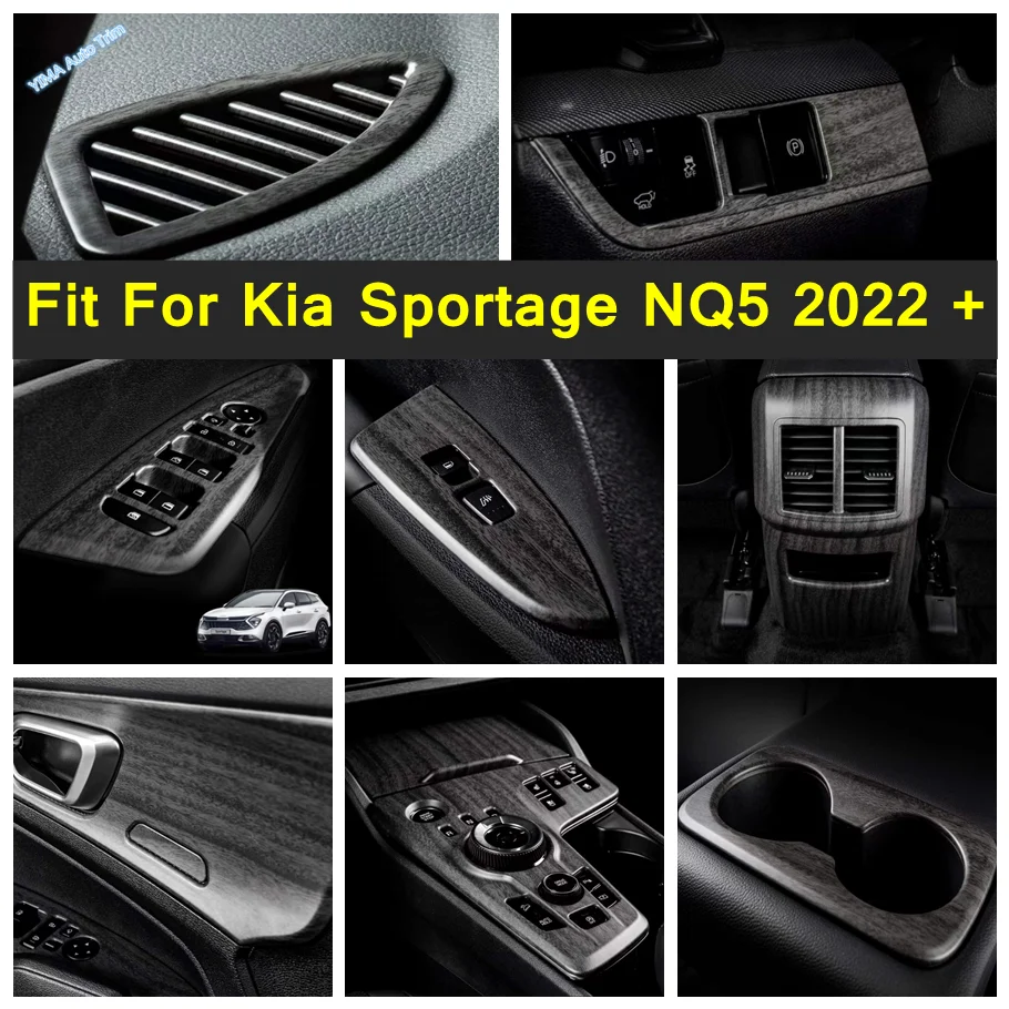 

ABS Auto Gear Shift Box Frame / Window Lift Button / AC Vent Outlet Decor Accessories Cover Trim For Kia Sportage NQ5 2022 2023