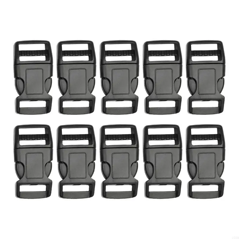 10Pcs Adjustable Side Release Buckles for Easy and Secure Backpack Fastening