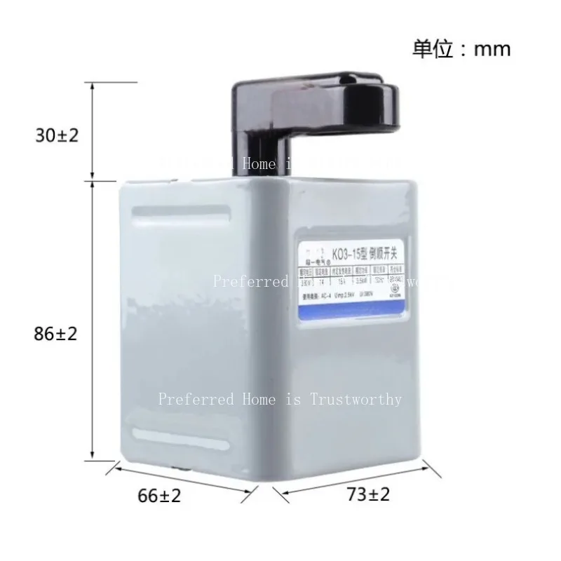 Suitable for Reverse Forward Switch KO3-15A Conversion 380V/220V Red Copper Mixer  Cam  Rotary