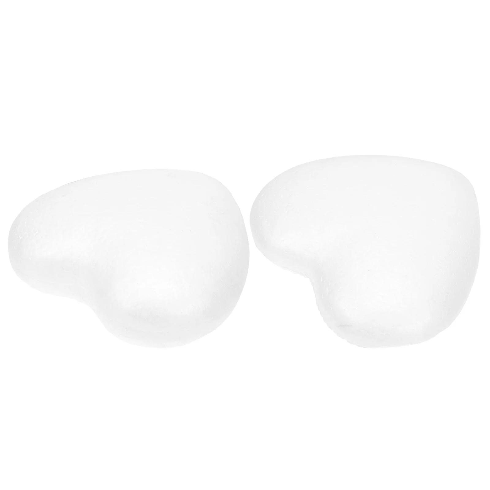 

2Pcs Foam Heart Shaped Ornaments DIY Crafts Materials Wedding Decoration Painting Handmade Hearts for Xmas Party
