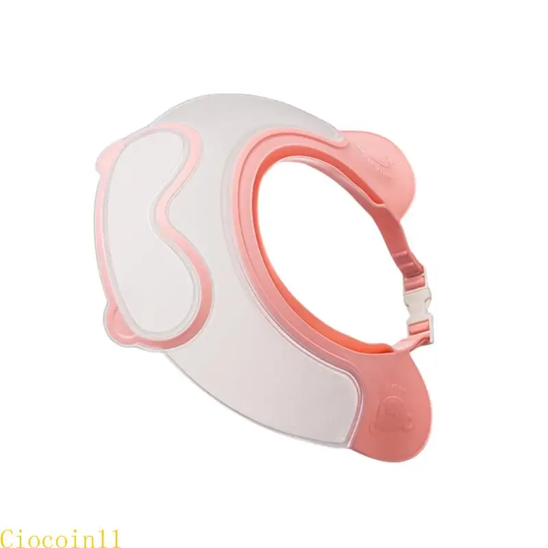 

Y1UB Lovely Cartoon Bath Hat Adjustable Protective Hair Washing Caps for Toddler
