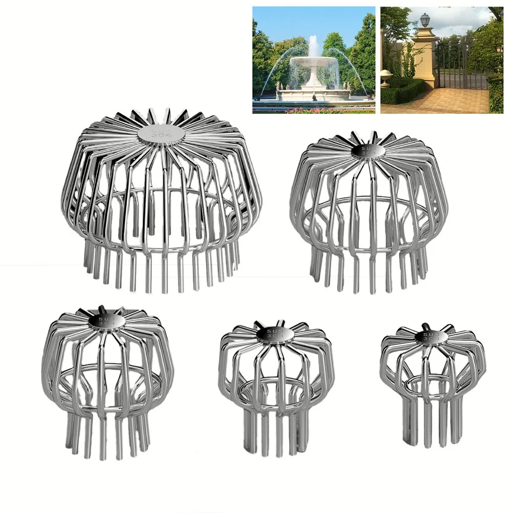 Gutter Guard Strainer 304 Stainless Steel Roof Drain Net Roof Drain Pipe Leaf Catcher Gutter Protection Cover For Leaves Debris