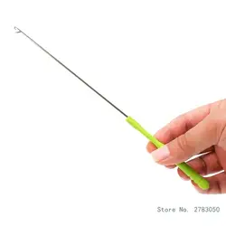 5PCS Plastic Handle Crochet Needle Hook Crochet Needle for Hair Braiding, Dreadlock Beads, Crochet Making