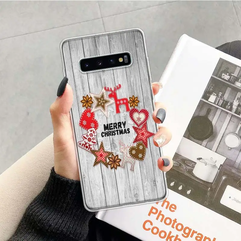 Merry Christmas gift Happy new Year cute Phone Case For Samsung Galaxy S23 S24 S25 Ultra S20 FE S21 + S22 Plus S10 Soft Print Sh image 6