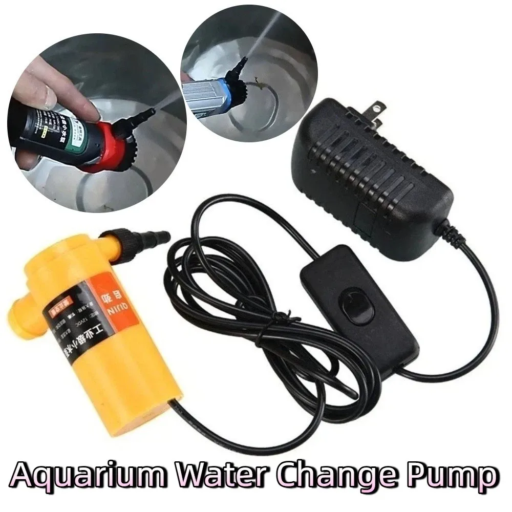 

Low Noise Mini Submersible Pump Lift 10/15M Self-priming 12V Small Water Pump Dry-run Protection with Water Hose Booster Pump