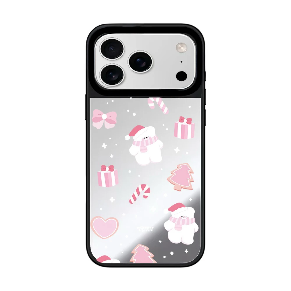 

Cute Christmas Gift Mirror Surface Magnetic Phone Cover for IPhone 12 13 14 15 16 17 Pro Max Case for IPhone 17 Air