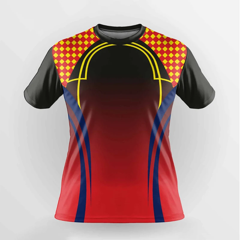 Breathable Men's T-shirts Quick Drying Women's Training Jacket Badminton Uniforms Boys Oversized Round Neck T-shirt Running Tops