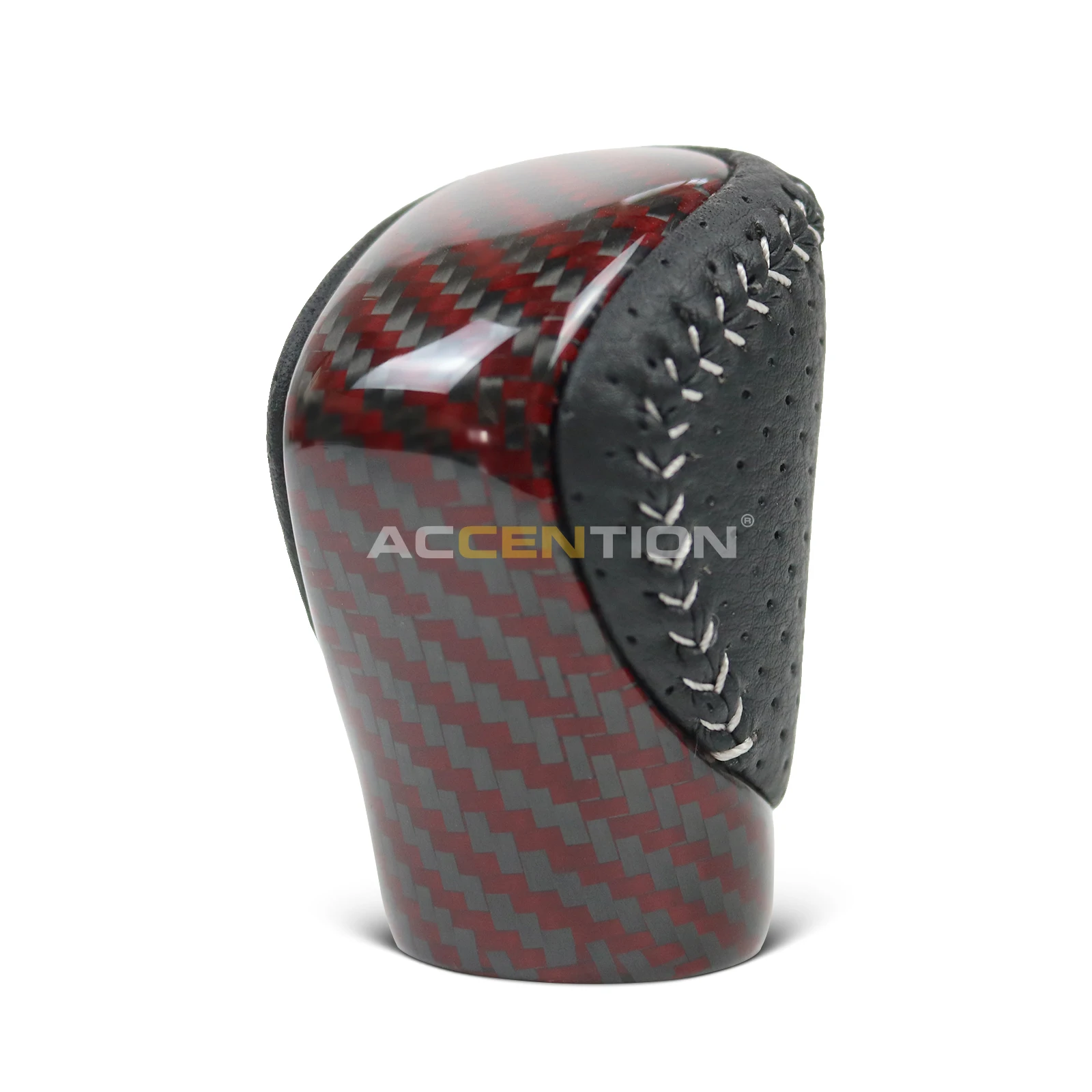 Real Red Carbon Fiber Leather Car Gear Shift Knob For Lexus ES GS-450H GX IS-300 NX-300H RC-300 RX-350 2015-2021