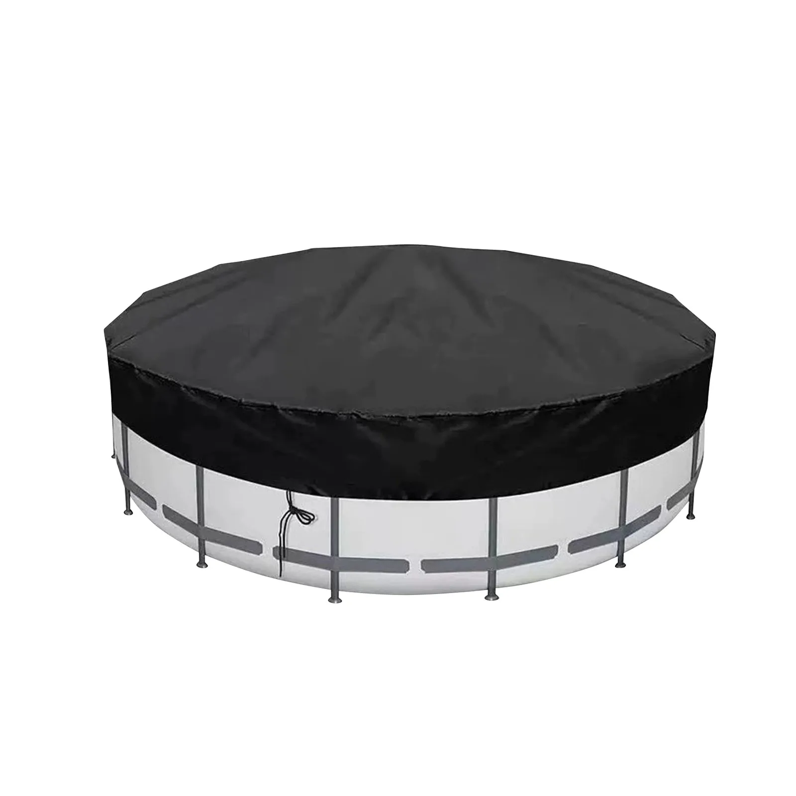 1-pack 6 FT ronde zwembadafdekking Zwembadafdekking voor bovengrondse zwembaden Voorraadtank Trampoline Waterdicht en stofdicht Sneeuwbestendig en
