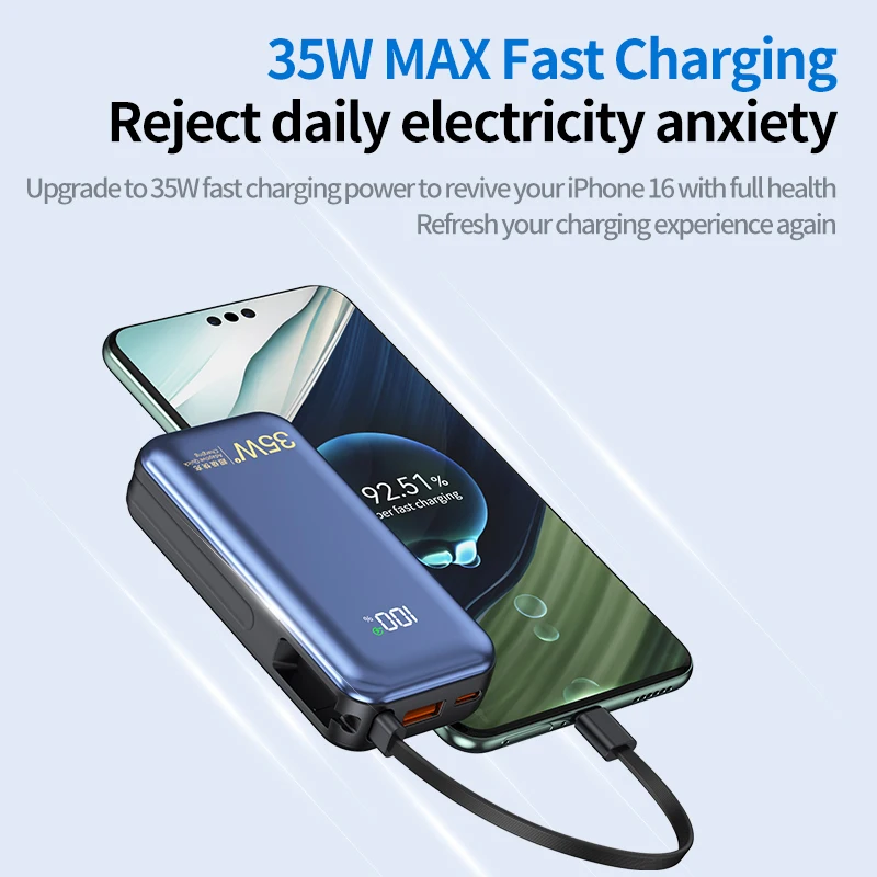 جديد 65 واط شاحن فائق 3C powerbank 20000mah الهاتف المحمول بطارية احتياطية لشاومي آيفون سامسونج قوة البنك شاحن لأجهزة الكمبيوتر المحمول