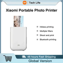 Xiaomi Mi Portable Photo Printer Global Version AR Photo ZINK Thermal Pocket Mini Wireless Bluetooth Printer Support Mi Home APP