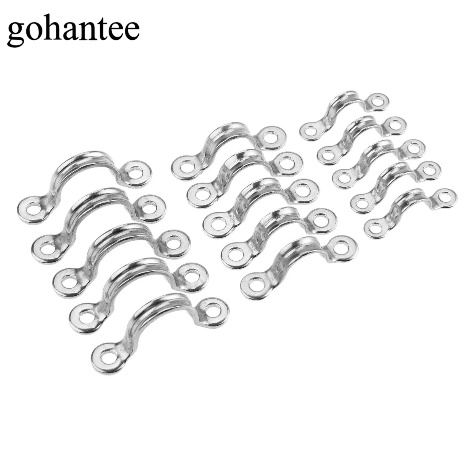 5 sztuk Marine 316 blacha ze stali nierdzewnej oczu sznurowanie pasy Tie dół kotwica pasek siodło klipy łodzie akcesoria 10x11 13x15 17x20mm