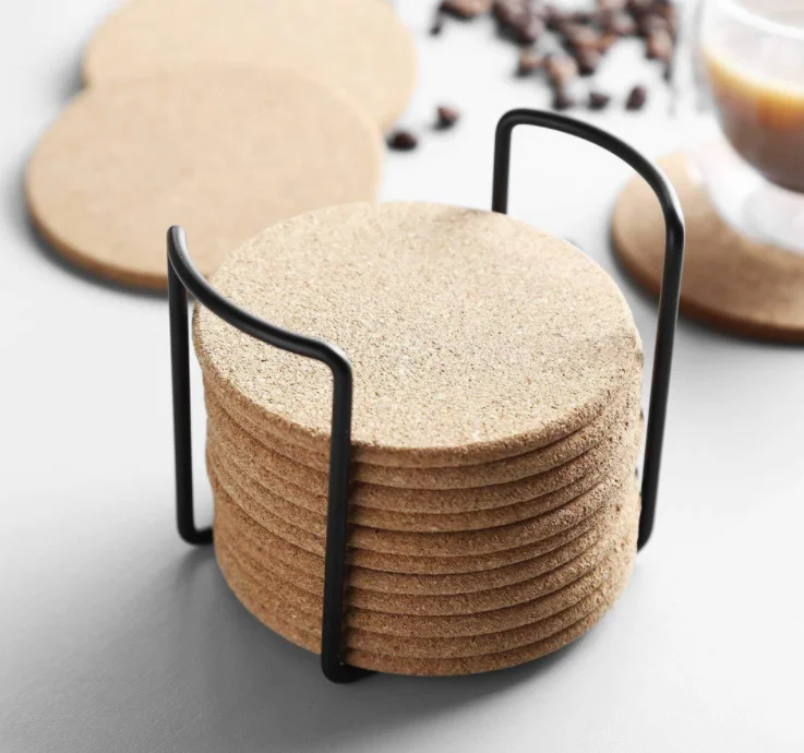 

Natural Round Wooden Slip Slice Cup Mat 6/10/20PC Coaster Tea Coffee Mug Drinks Holder for DIY Tableware Decor Durable Pad