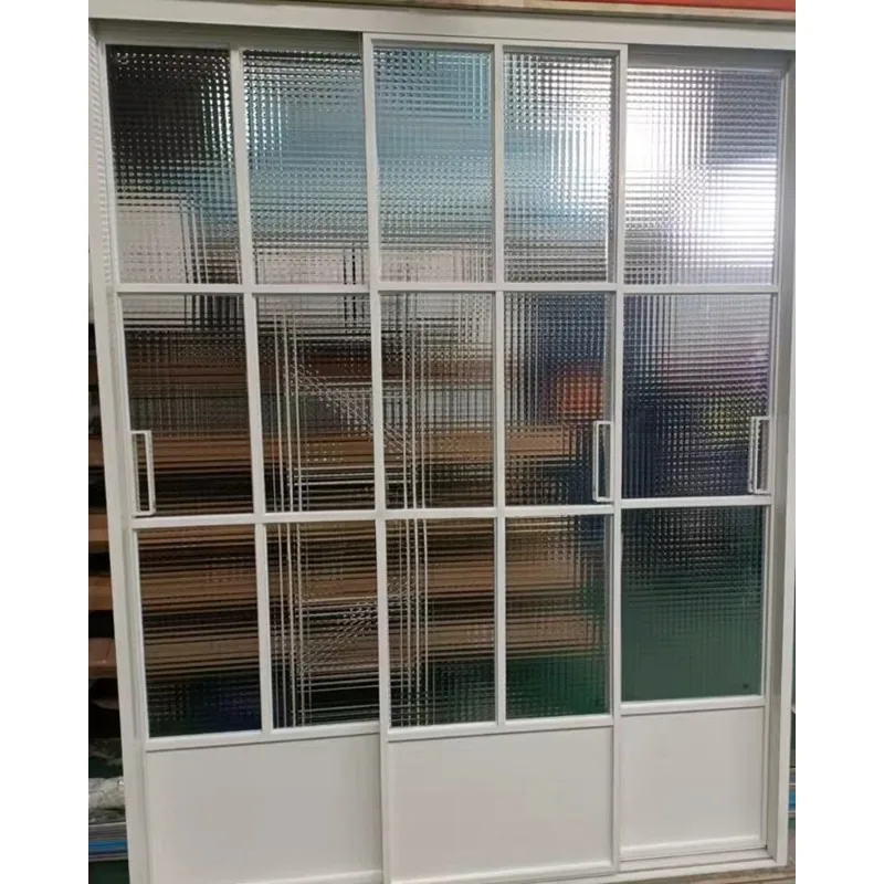 

Retro door Extremely narrow kitchen sliding door Living room balcony Aluminum alloy glass sliding door