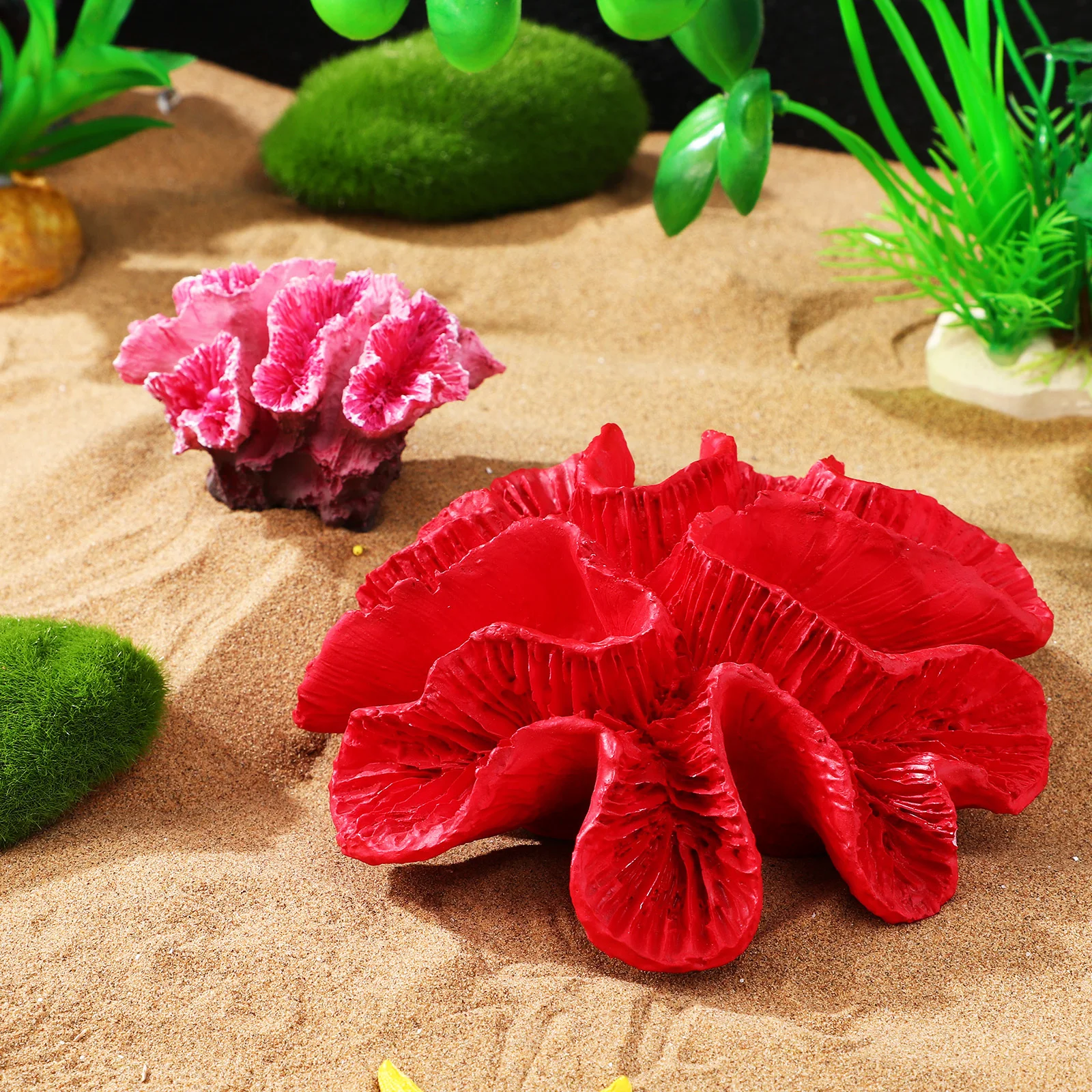 

2 pcs Fake Decoration For Fish Tank Fish Tank Coral Decorations Aquarium Coral Artificial Aquarium Ornament Ornament Supplies