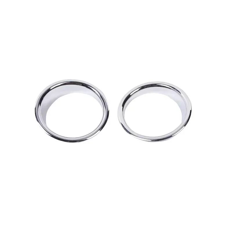 

for Hummer H2 2003-2009 1 Pair ABS Bright Silver Car Front Fog Lamp Light Molding Rings Trim Cover Car Accessories
