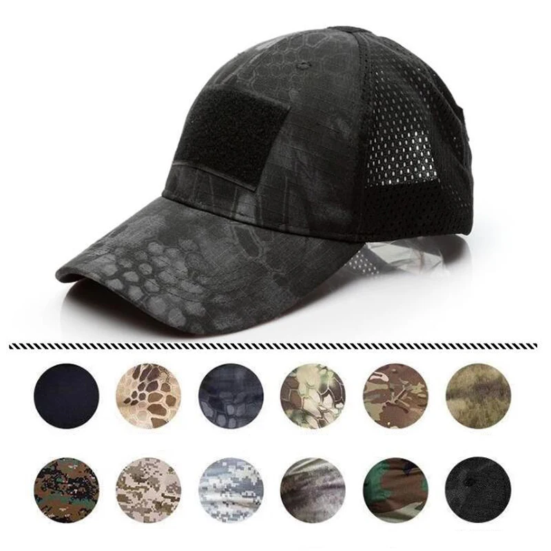 Outdoor ACU Multicam Operator Hat Special Force Camo Mesh Cap Airsoft Hat for Men Tactical Contractor US Army Baseball Caps Hat