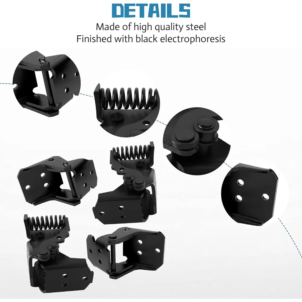 مجموعة مفصلات الباب لسيارات شيفروليه مونتي كارلو SS EL Camino Regal G-Body لسيارات 1978-1988، وصلات علوية وسفلية ببابين، متوافقة مع #3