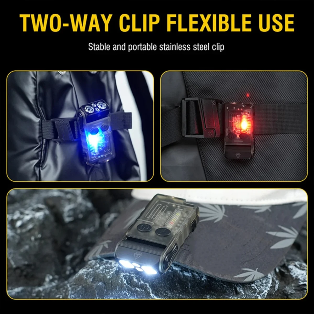 

ABLG V20 Flashlight Rechargeable Led Flashlights Magnetic Portable Lanterna 750Lumen UV Light Night Lamp for Camping Gas