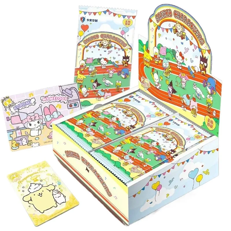 Sanrio Card Kuromi Hello Kitty Shining Cards Cartoon My Melody Cinnamoroll Collectible Game Trading Card Kids Toys Gifts