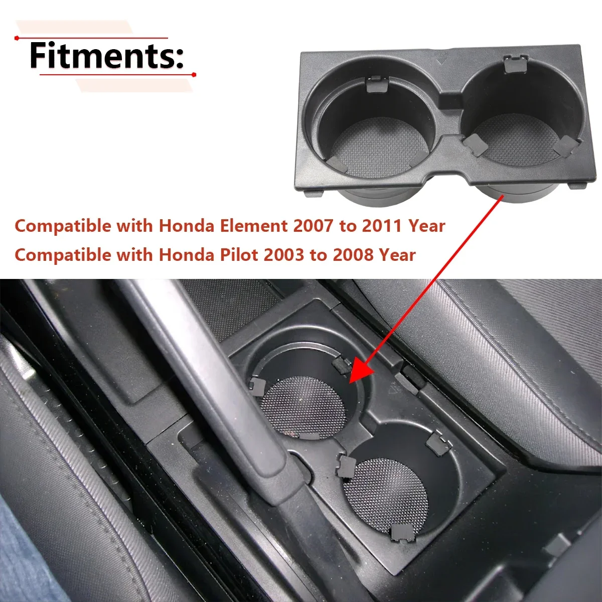 

Подставка для стакана Honda Element 2007-2011, аксессуары для Honda Pilot 2003-2008, 83413-S9V-A01ZA