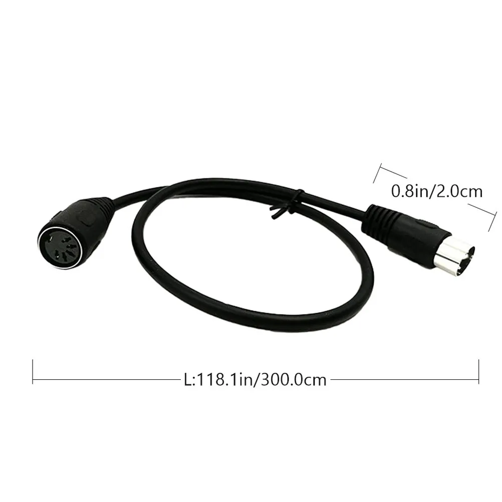 Instrument Cable Cables Guitar Pedal Coiled Keyboard Audio MIDI Extension Extended
