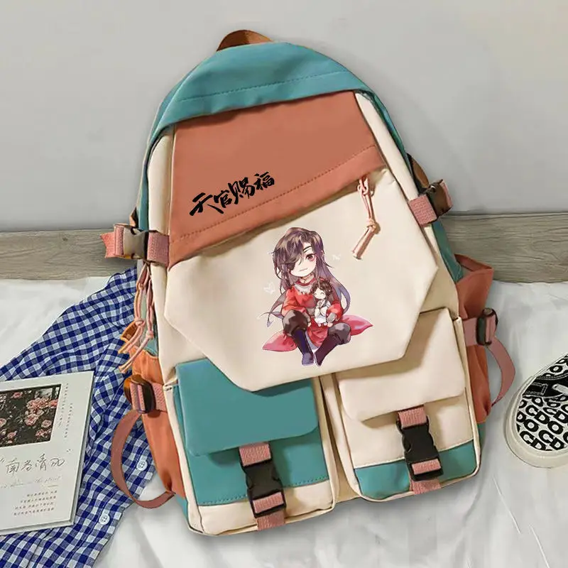 Heaven Official's Blessing Merchandise Backpack Hua Cheng Xie Lian Cute Anime Middle Students Elementary School Boys And Girls