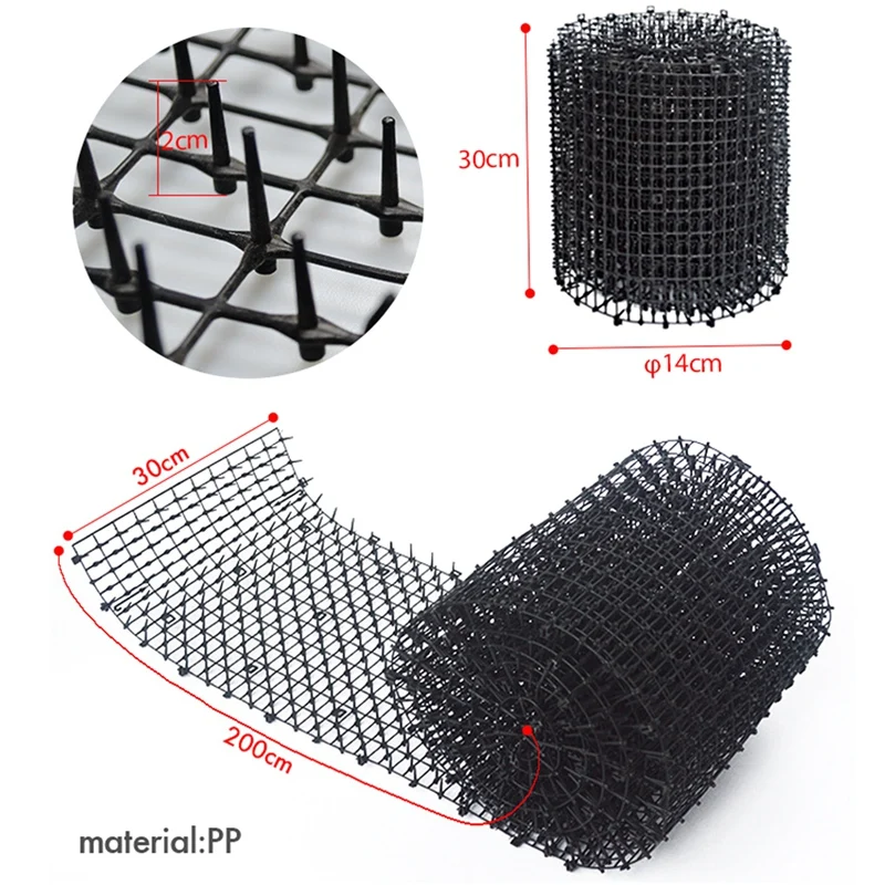 حديقة المنزلية حصيرة القطة القطة ، شريط الوبر ، مكافحة طارد الكلب ، ارتفاع رادع ، نبات الزهور
