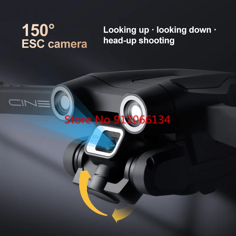 WIFI FPV MINI 4K ESC HD Dual Camera Remote Control Drone 2.4G Three-sided Obstacle Avoidance Optical Flow Hover RC Quadcopter