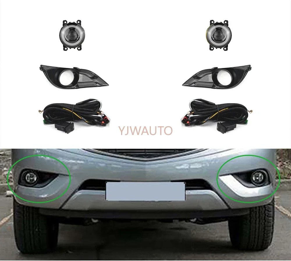 

For Mazda BT-50 2012 2013 2014 2015 Foglights Car Fog Lamp Auto Signal Lamp Front Bumper Grille Driving Fog Light Assembly
