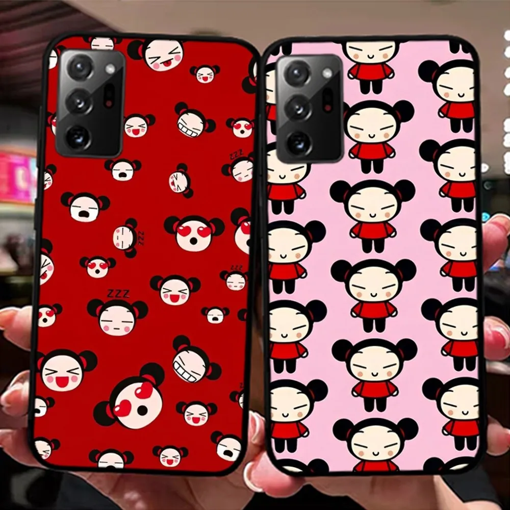 P-Pucca And G-garu Phone Case For Samsung Note 8 9 10 20 pro plus lite M 10 11 20 30 21 31 51 A 21 22 42 02 03