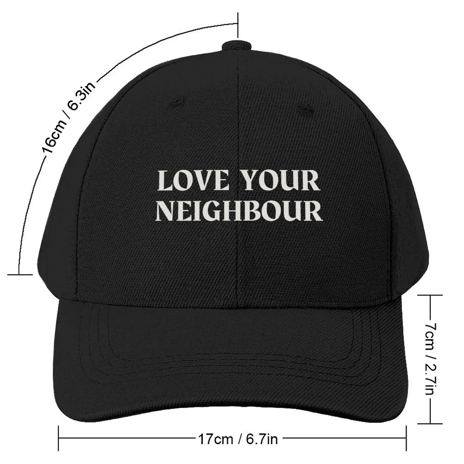 Love Your Neighbour Bible Scripture Verse Baseball Cap Custom Cap Hat Luxury Brand dad hat Men Luxury Brand Women's